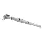 ASS Mini-Wantenspanner mit Gabel und Terminal - 1.4401 / AISI316 / Edelstahl A4